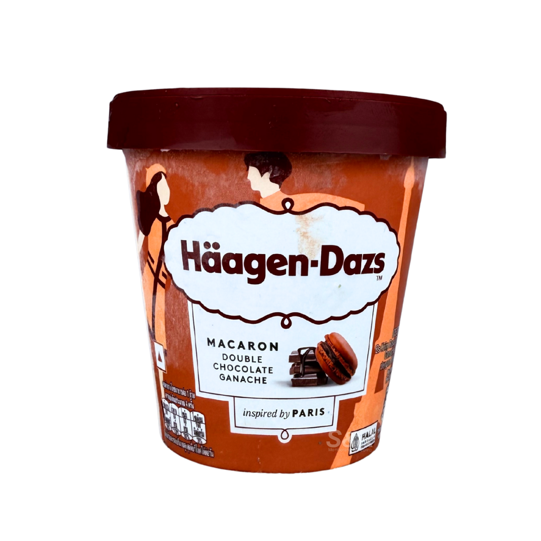 Häagen-Dazs Macaron Double Chocolate Ganache Ice Cream Tub 420mL